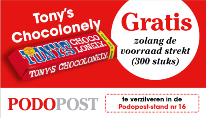 Podopost beursactie Tony Chocolonely